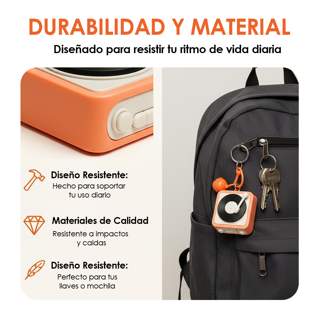 Llavero Grabadora retro